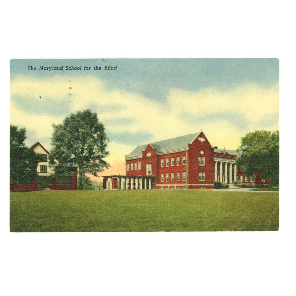 Vintage Postcard Baltimore Maryland School for the Blind Posted USA Travel USA